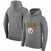 Pittsburgh Steelers Nike Sideline Property of Performance Pullover Hoodie Gray,baseball caps,new era cap wholesale,wholesale hats